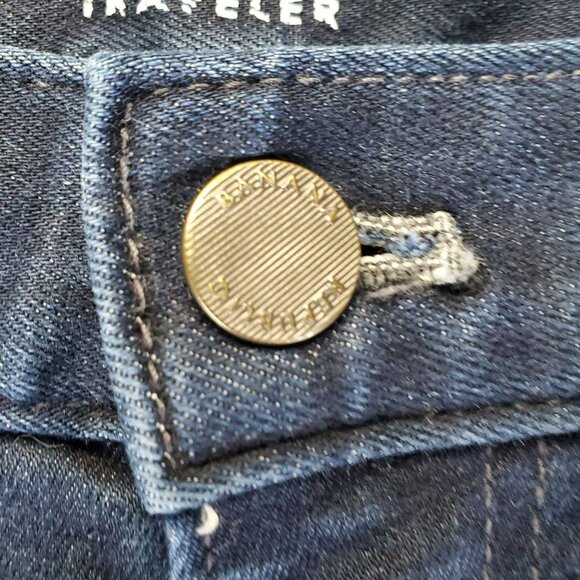 Banana Republic Jeans Mens 31x30 Blue Traveler Slim Fit Stretch Denim *Read* - Picture 10 of 13